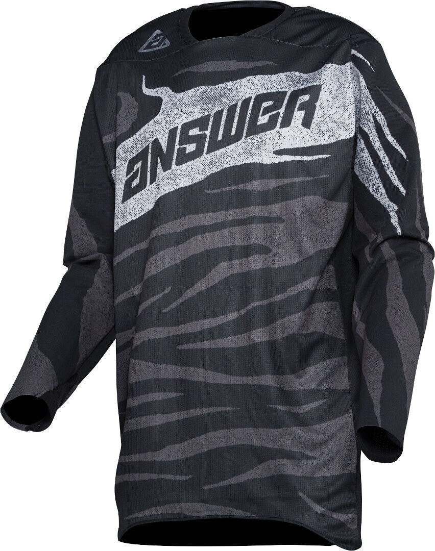 Answer Elite OPS Motocross Jersey schwarz/grau/weiß XL Abbildung 1