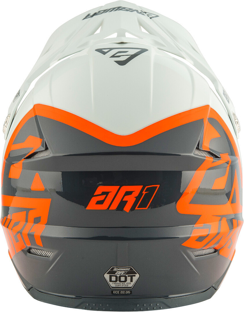 Answer AR-1 Voyd Casco Motocross grigio/arancione M (57/58) Figura 2