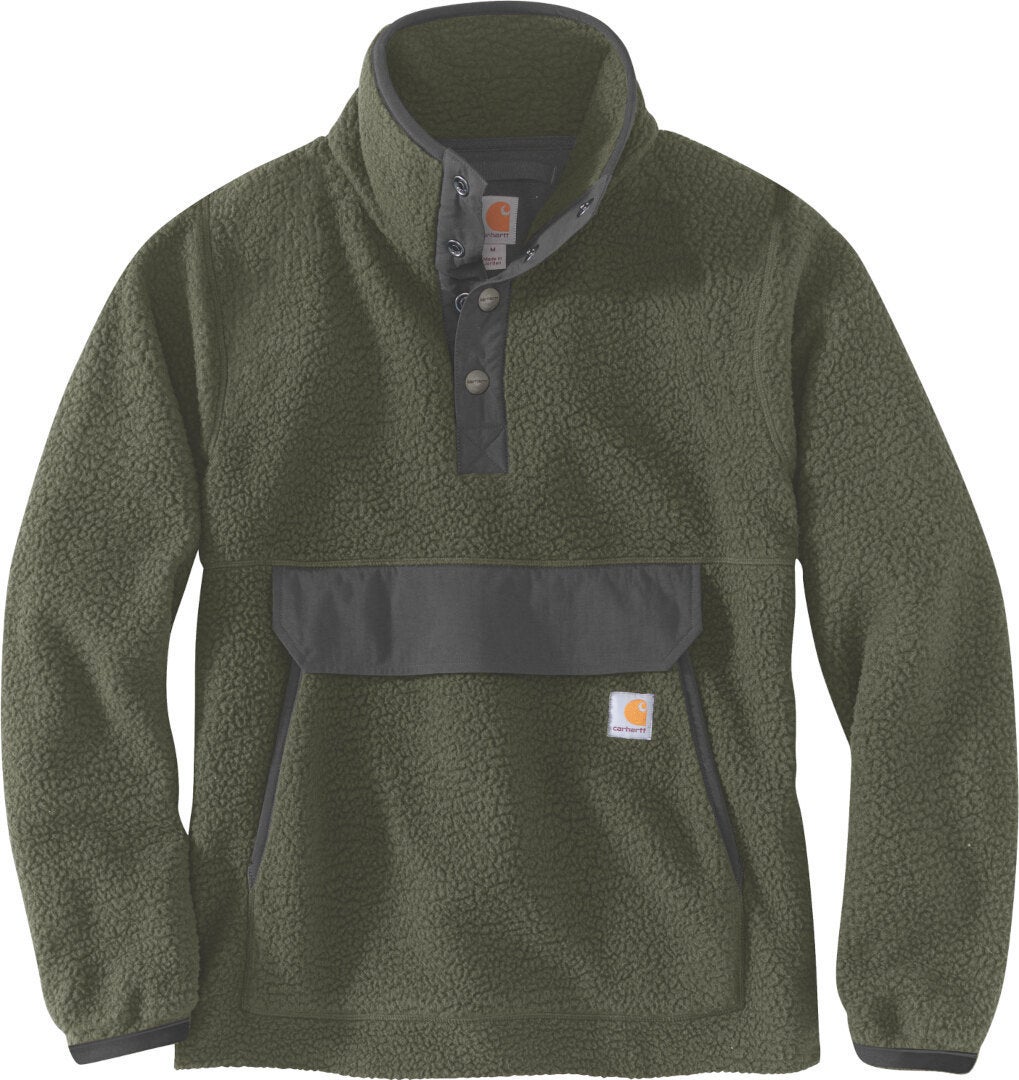 Carhartt Relaxed Fit Fleece Pull dames Vert militaire M Figure 1