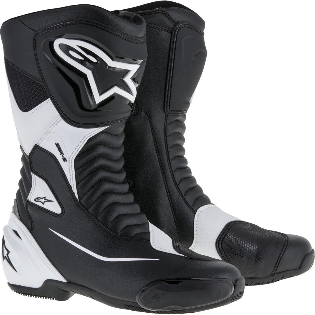 Alpinestars SMX S Motorcycle Boots black/white 49 Figure 1