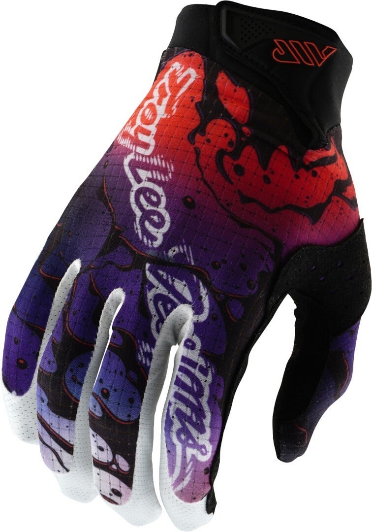 Troy Lee Designs Air Drip Motocross handsker rød/sort/hvid/lilla M Figur 1