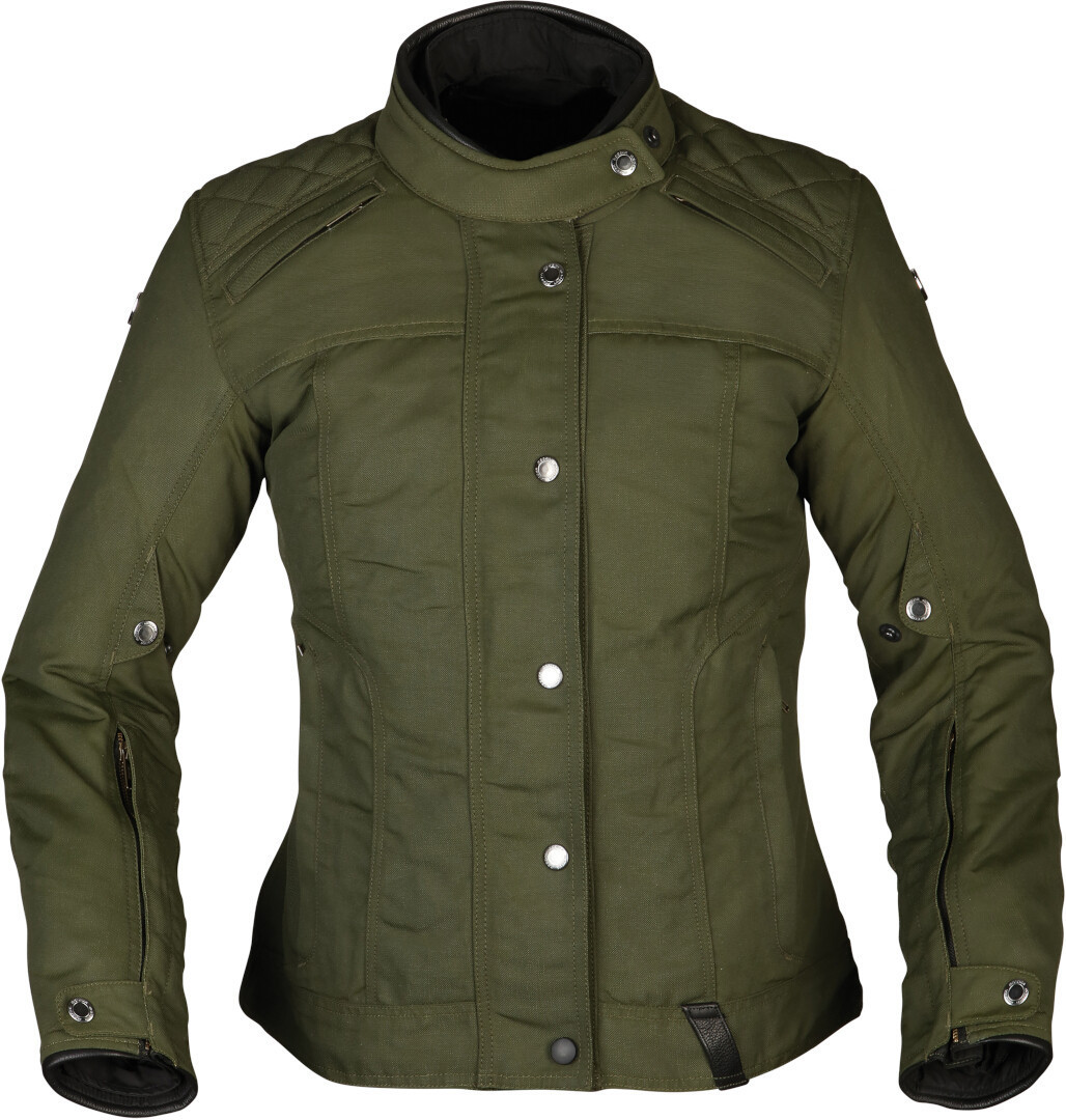 Modeka Thiago Dames Motorfiets Textiel Jas Olive 44 Figuur 1