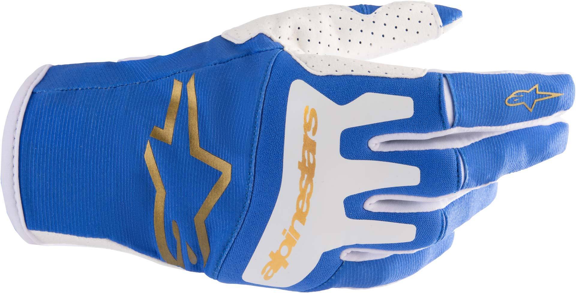 Alpinestars Techstar Motocrosshandskar Blå/vit L Figur 1