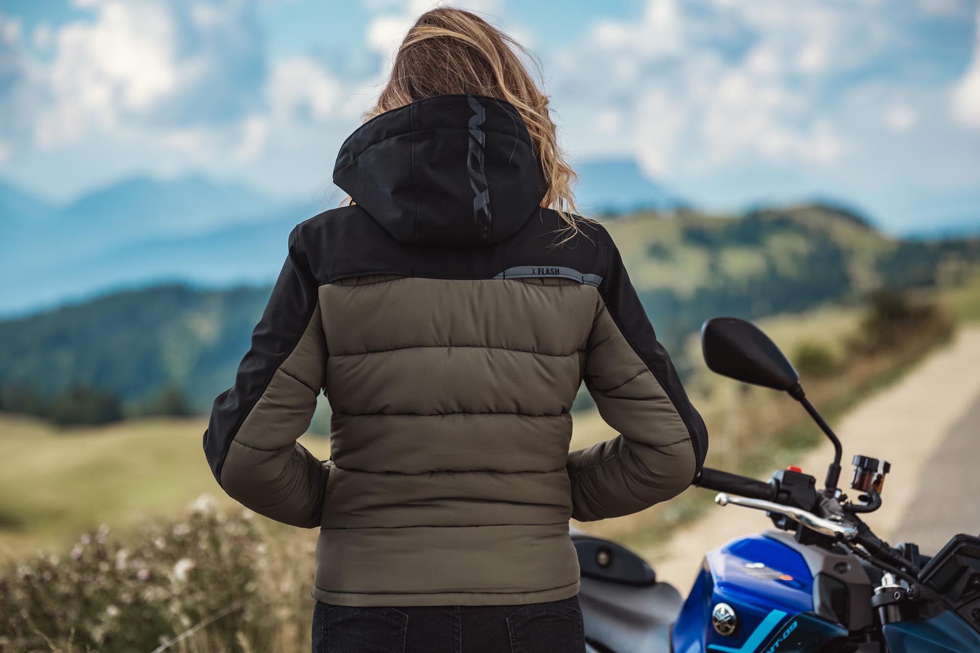 Ixon Aspen vandtæt dame motorcykel tekstiljakke sort/grøn 2XL Figur 10