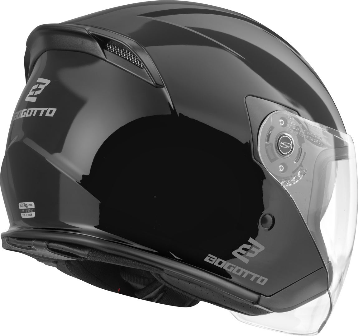 Bogotto H586 Cască cu reacție negru XL Figura 2