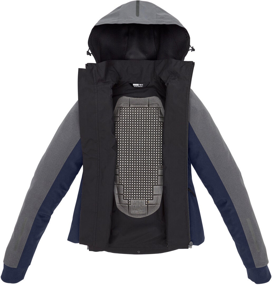 Spidi H2Out II sudadera con capucha impermeable para mujer azul/gris L Figura 4