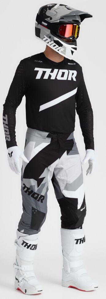 Thor Sportmode Brave Motocross bukser sort/hvid/grå 32 Figur 5
