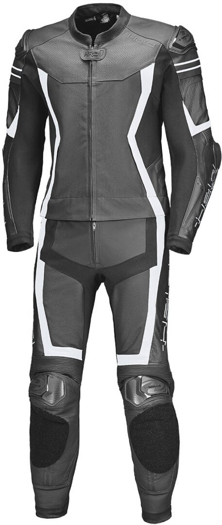 Held Street-Rocket Pro 2-Piece Motorcycle Leather Suit black/white 50 Figure 1