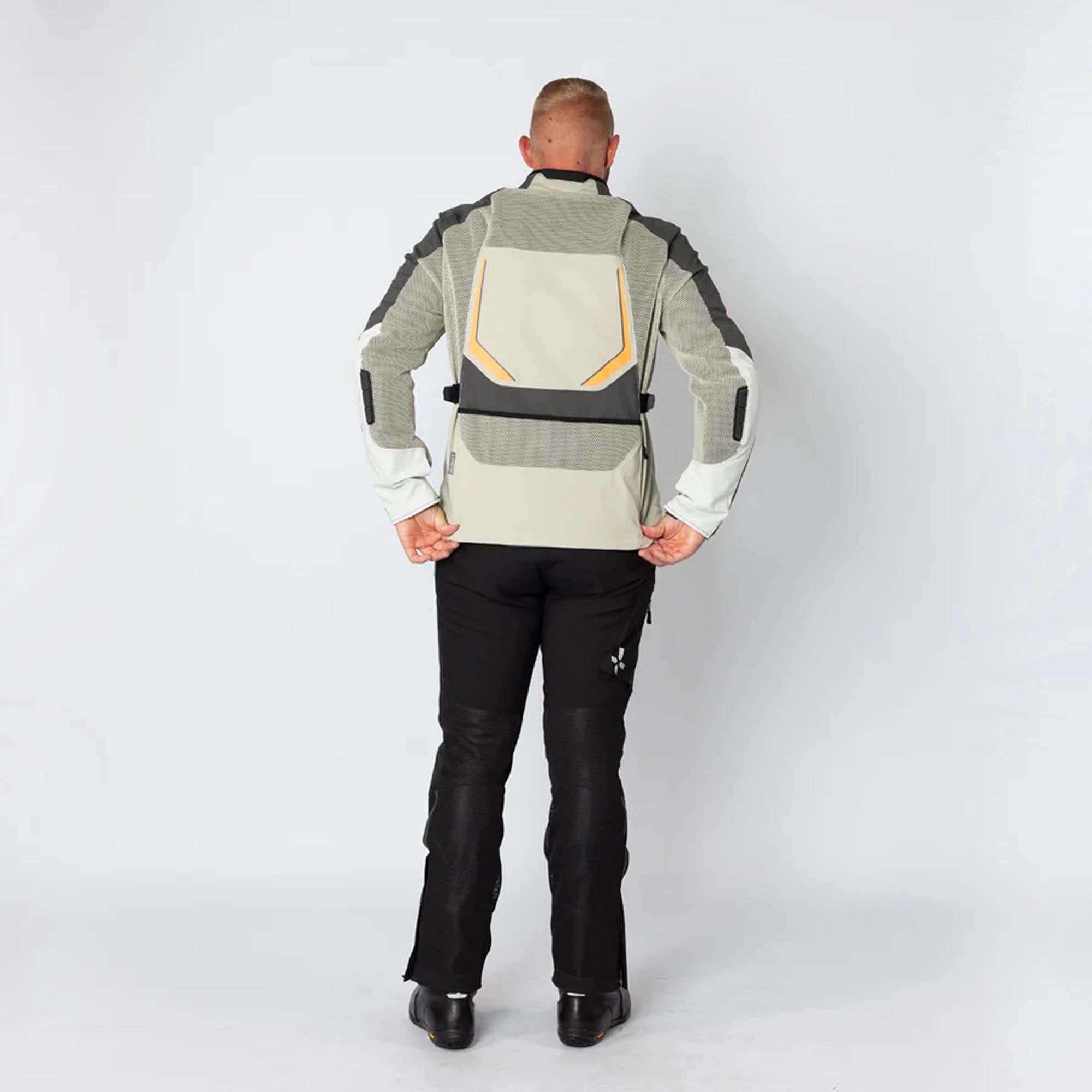 IXS Tourster-Big Air 1.0 Mesh Motorcycle Textile Jacket grey/beige XXL Figure 5
