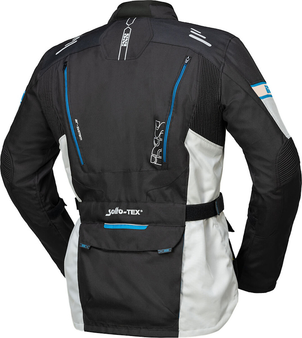 IXS Lorin-ST Motorcykel tekstiljakke sort/grå/blå 4XL Figur 2