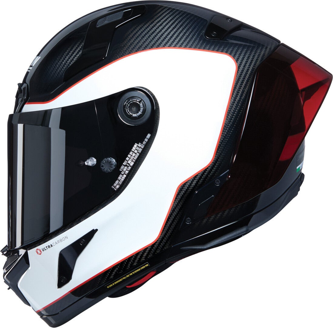 Side view of Nolan X-804 RS Ultra Carbon Asso Di Picche Helmet