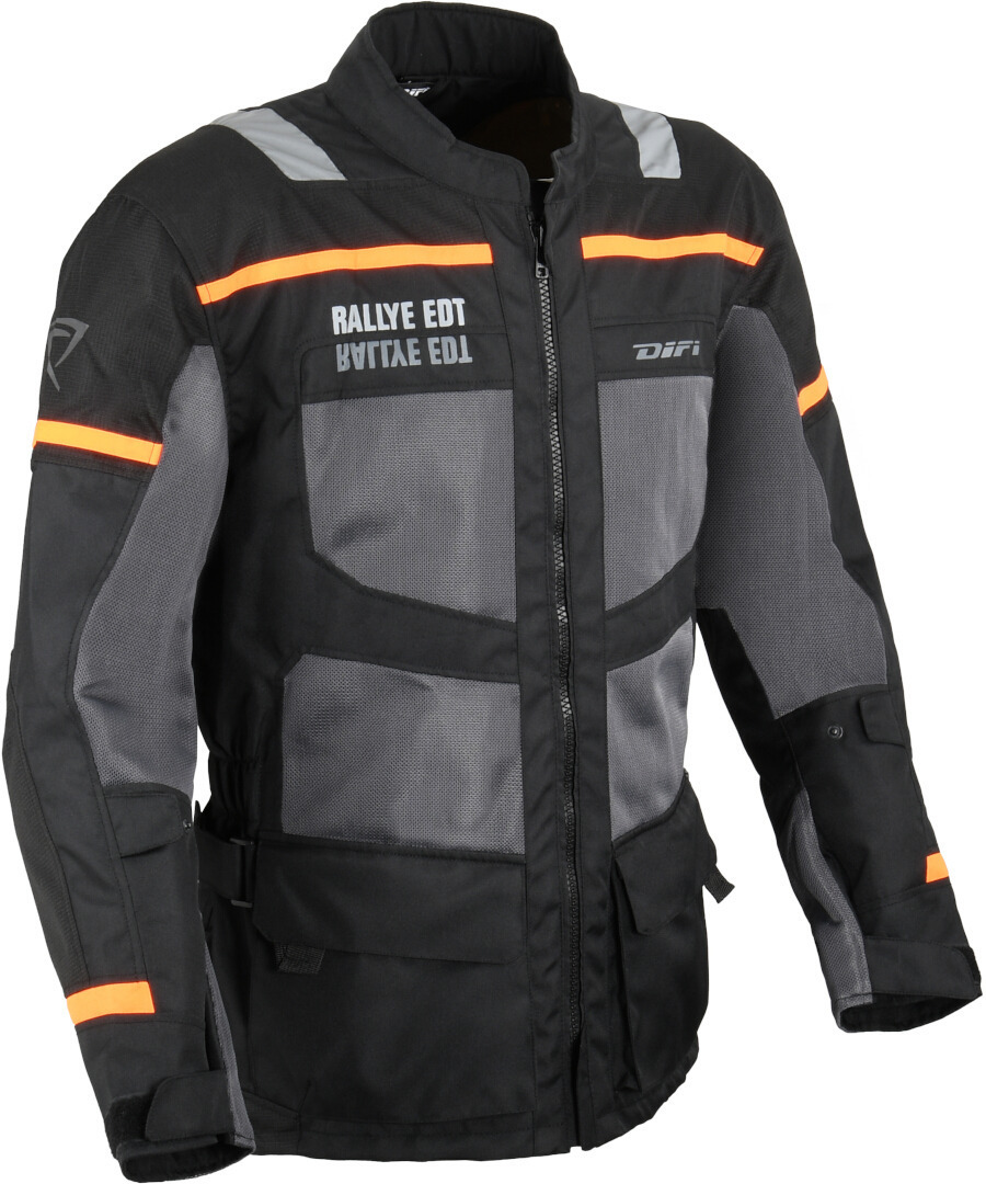DIFI Kalahari Air Motorcycle Textile Jacket black/grey/orange M Figure 1