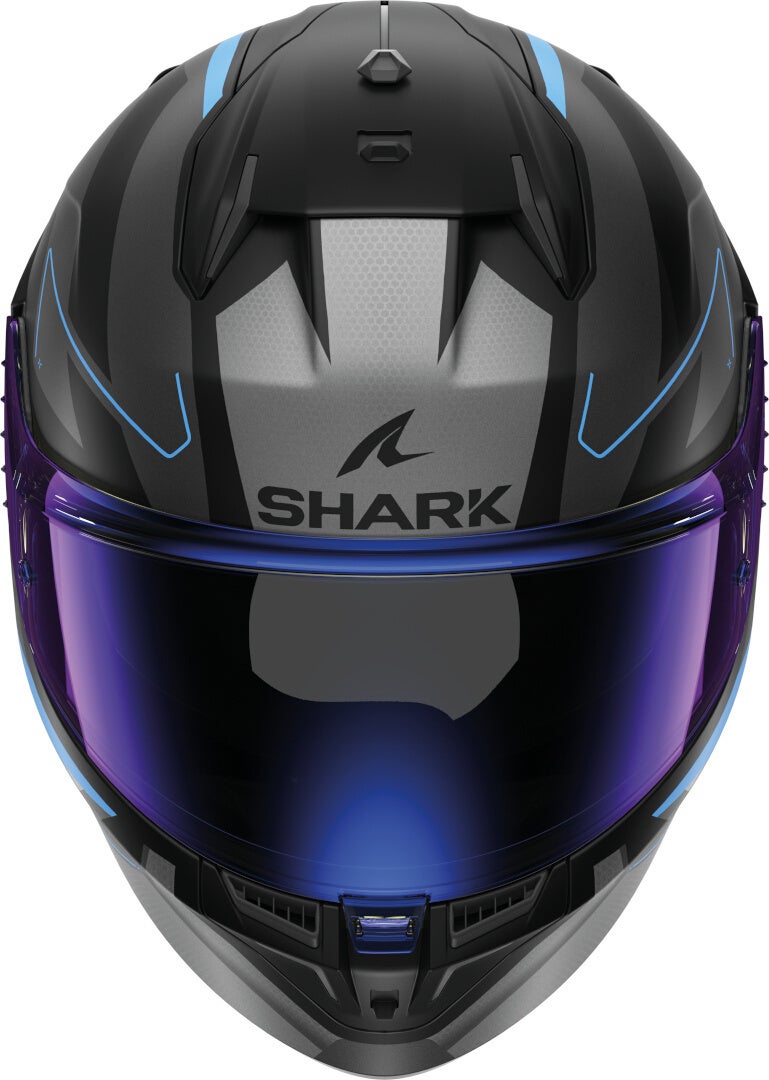 Shark D-Skwal 3 Sizler Hjelm sort mat/grå/blå XL (61/62) Figur 2