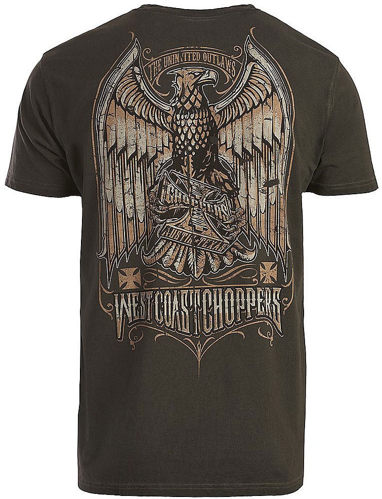 West Coast Choppers Eagle Crest camiseta Caqui Escuro M Figura 2