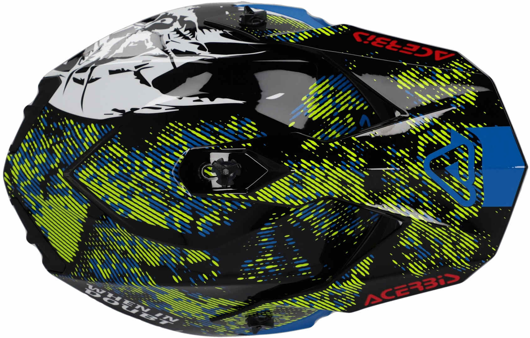 Acerbis Linear Graphic Casco da motocross nero/bianco/rosso M (57/58) Figura 2
