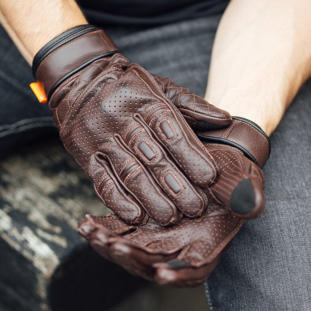 Merlin Clanstone D3O Heritage Motorcycle Gloves brown 2XL Figure 2
