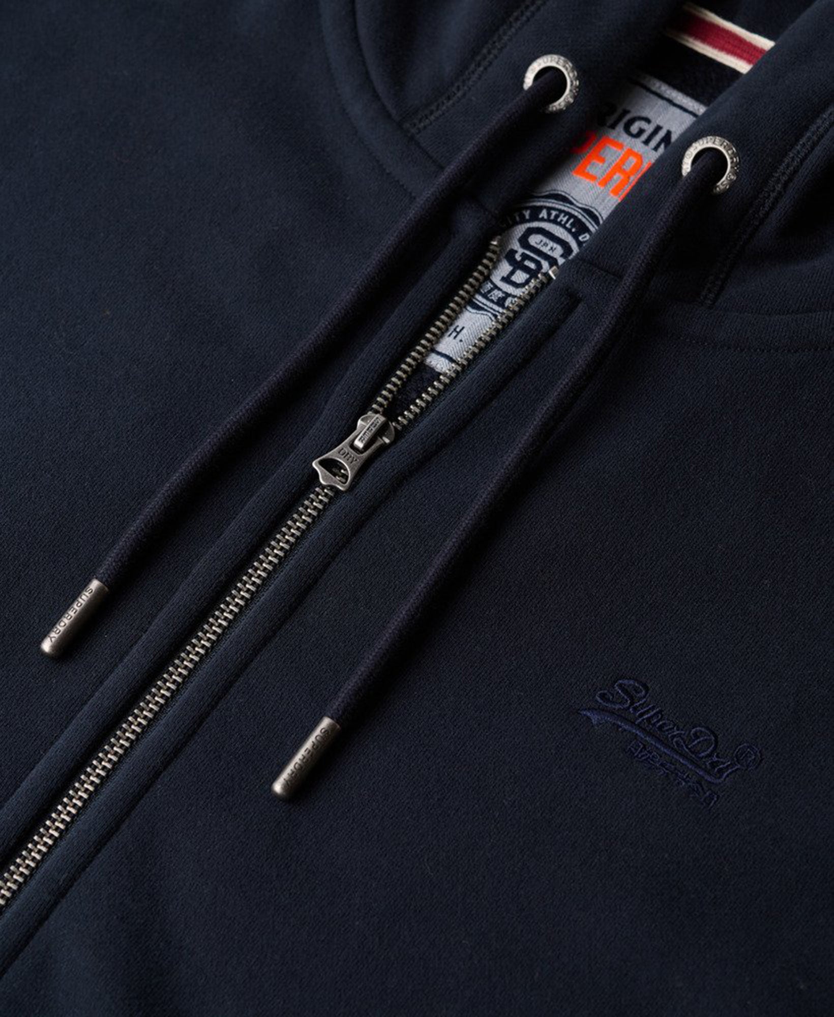 Superdry & Co Essential Logo Φούτερ με φερμουάρ Ναυτικό μπλε 2ΧΛ Γράφημα 6