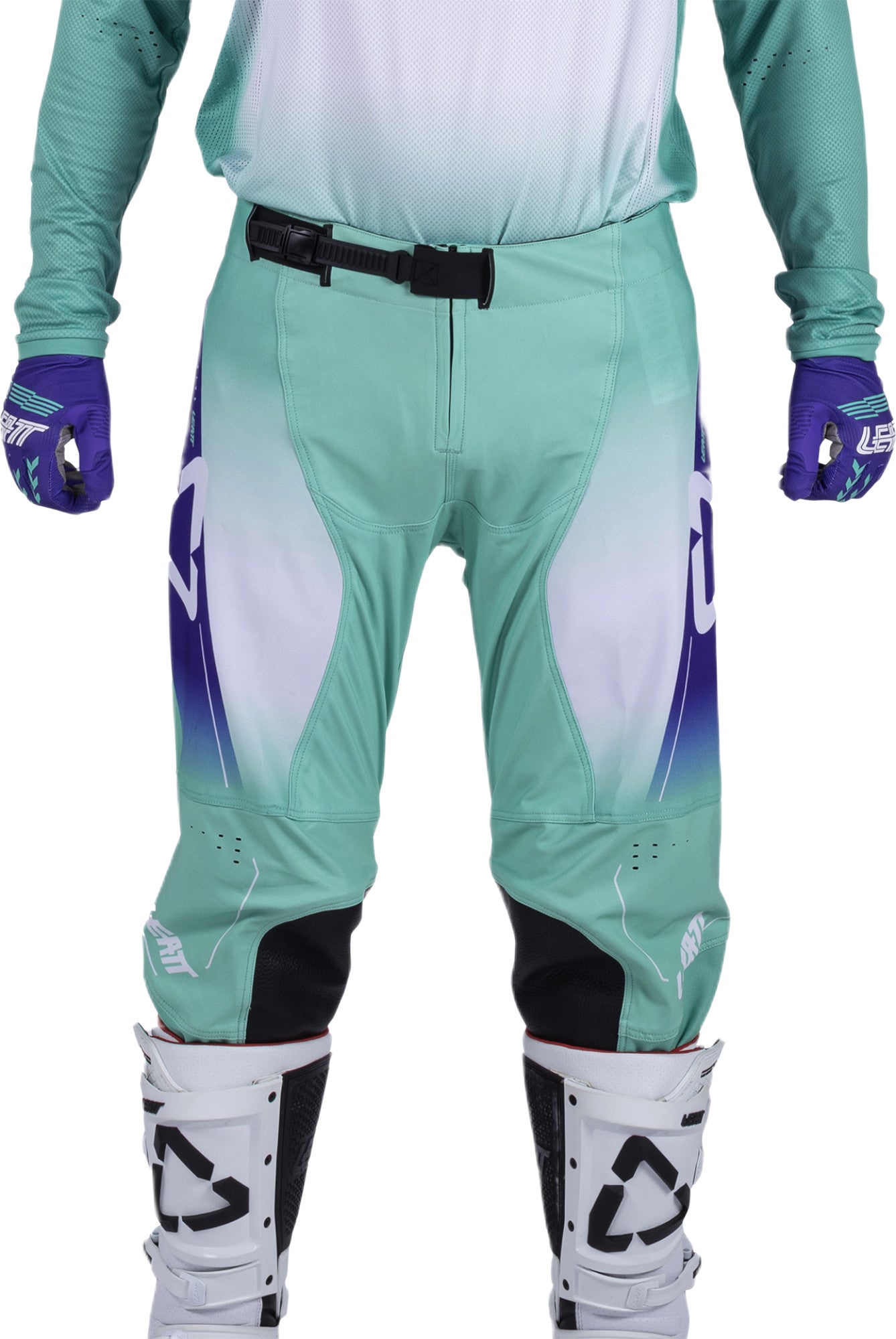 Leatt Moto 4.5 V26 Pantalons de motocross violet/vert M Figure 3