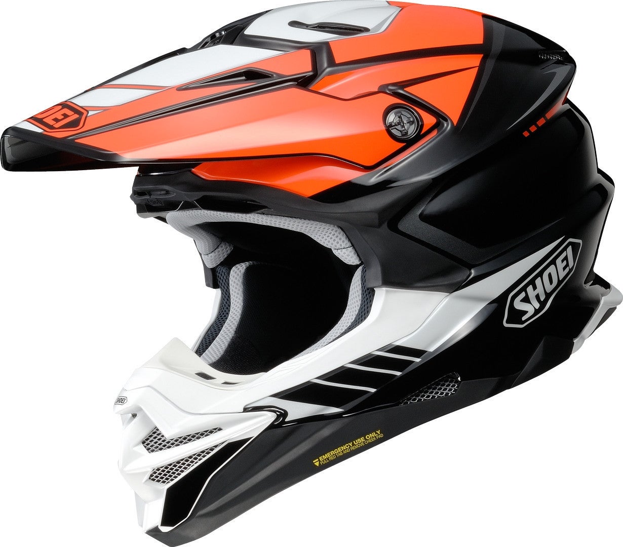 Shoei VFX-WR 06 Jammer モトクロスヘルメット 黒/白/青 ▻ FC-Motoで
