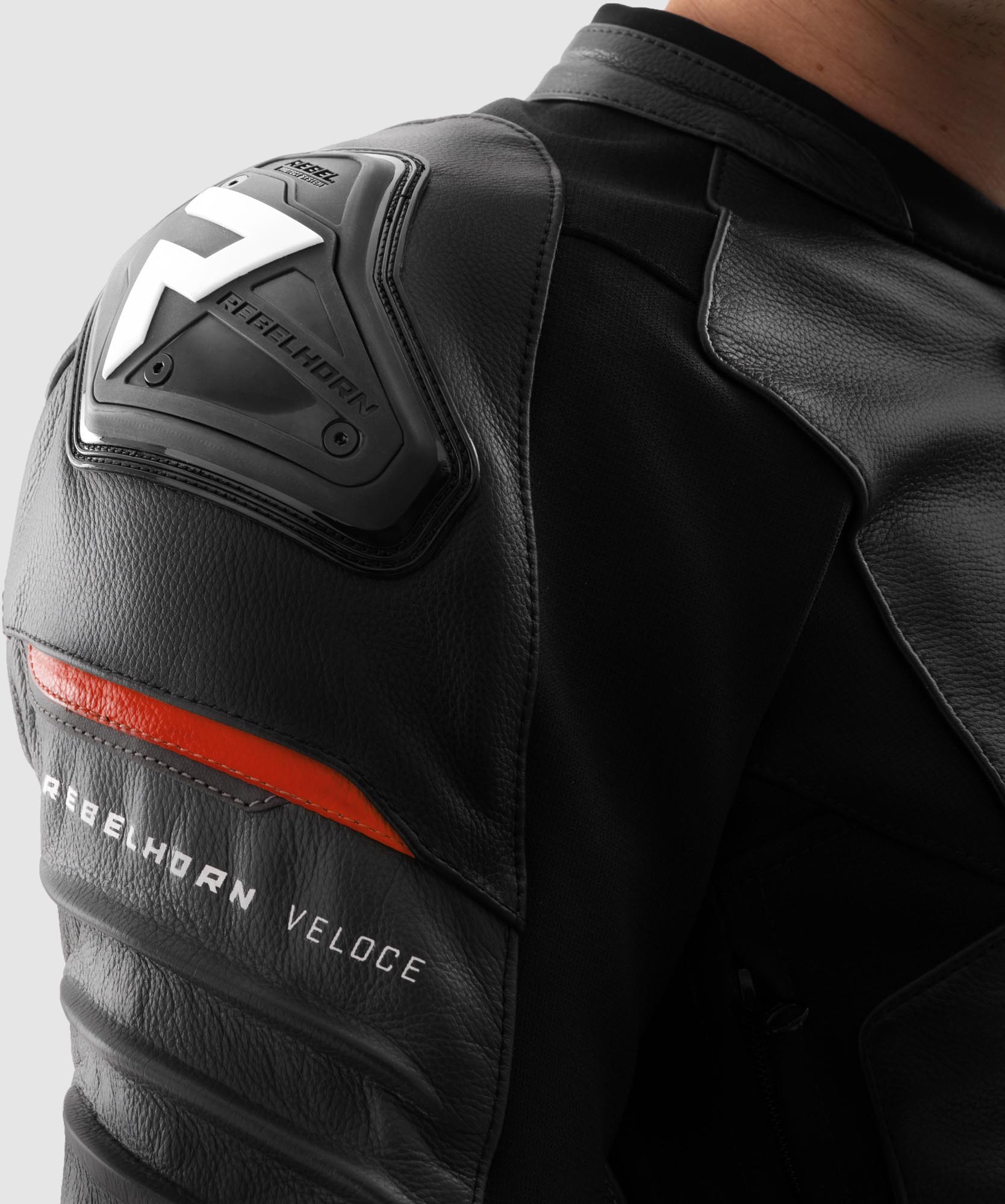 Rebelhorn Veloce Motorrad Lederjacke schwarz/grau/rot 62 Abbildung 13