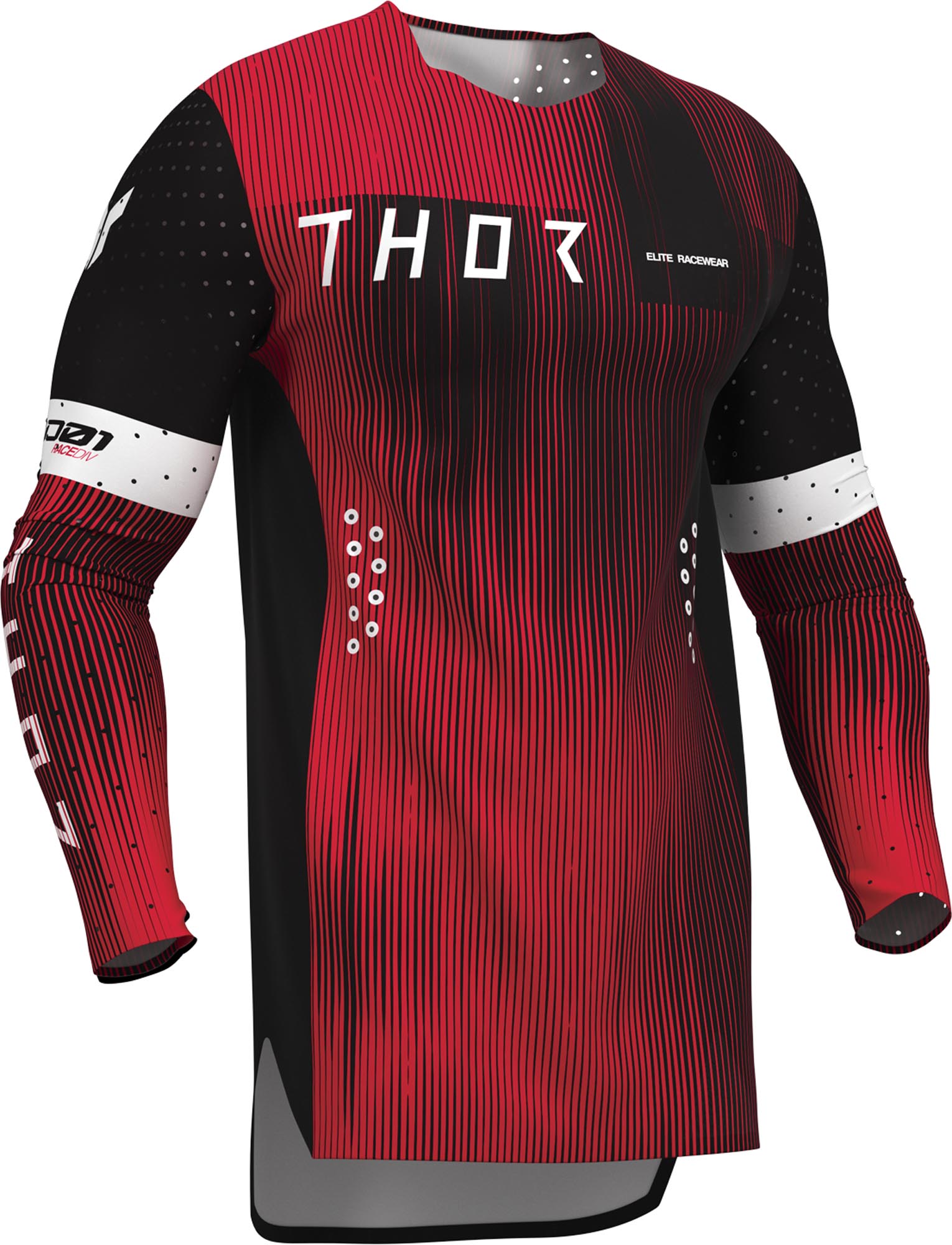 Thor Sportmode Vanish Мотокроссовая майка чёрный/красный L Рисунок 4