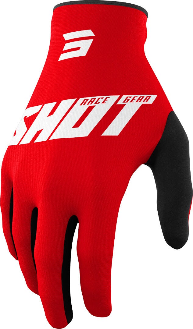 Shot Draw Burst Motocross Handskar röd/vit 9 Figur 1