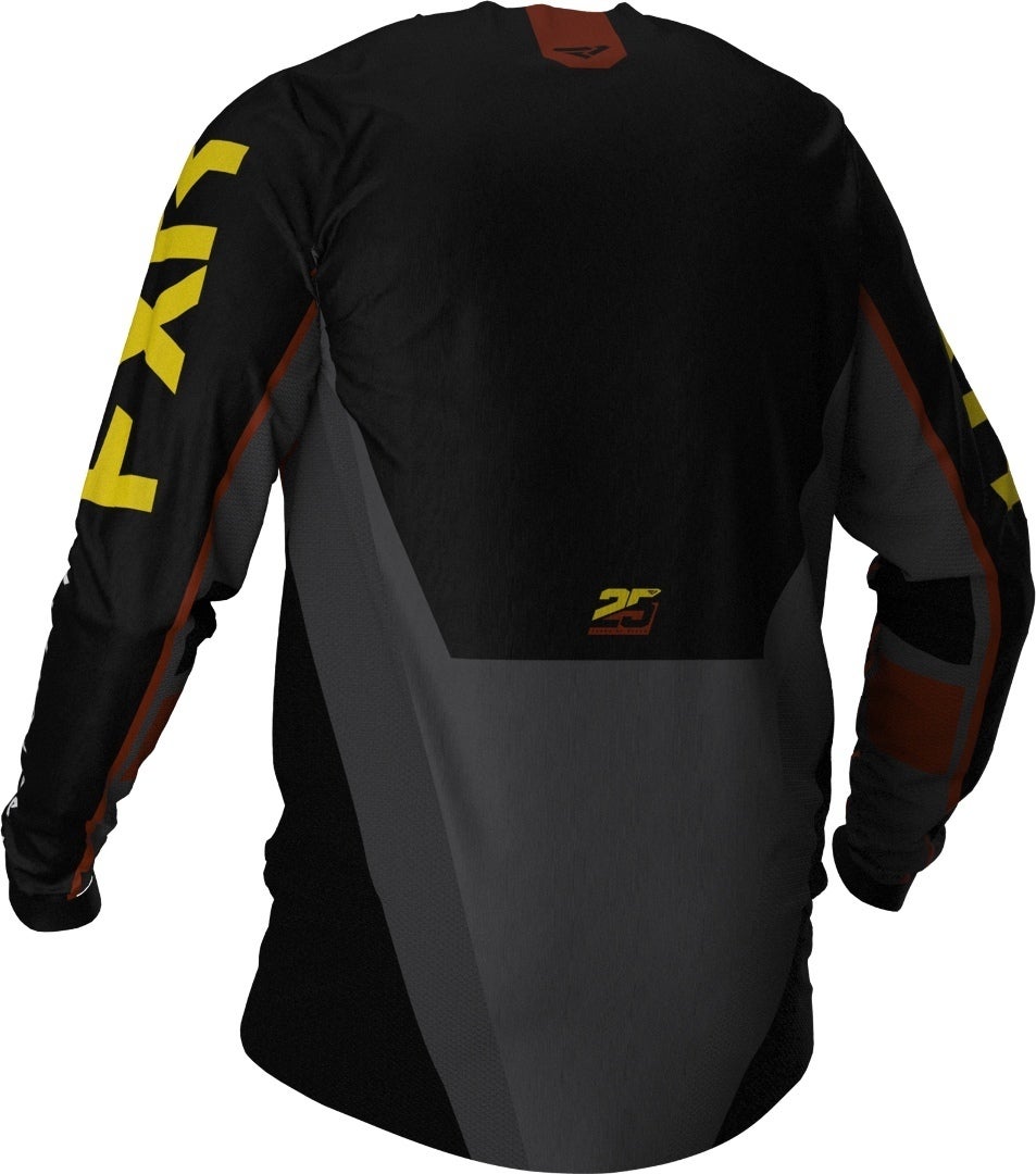 FXR Podium Off-Road MX Gear Motocross Jersey sort/grå/gul S Figur 2