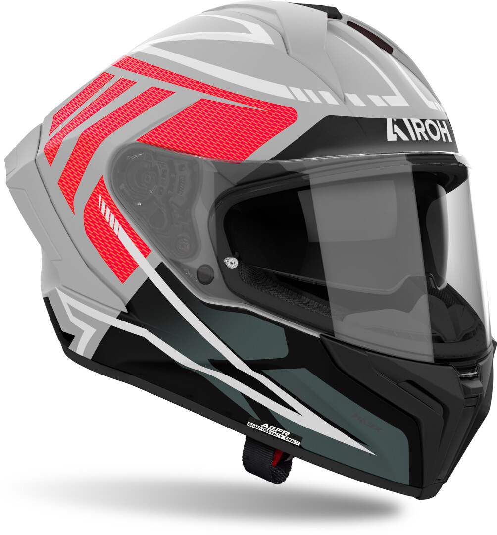 Airoh Matryx Rider Hjelm sort mat/grå/rød S (55/56) Figur 2