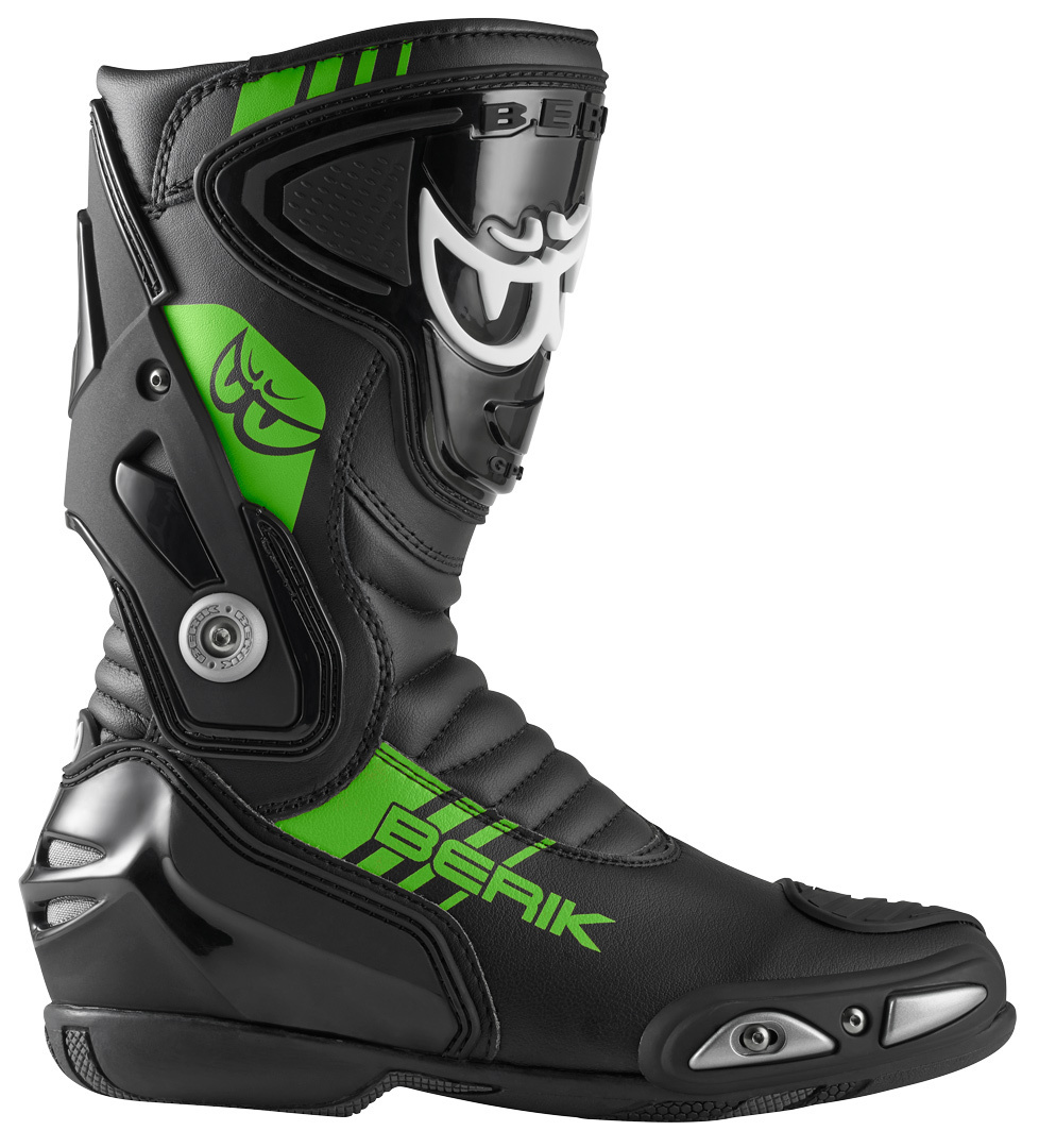 Berik Shaft 3.0 Bottes de moto noir/vert 40 Figure 5