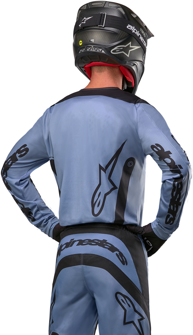 Alpinestars Fluid Lurv Motokrosový dres modrá/černá M Obrázek 3