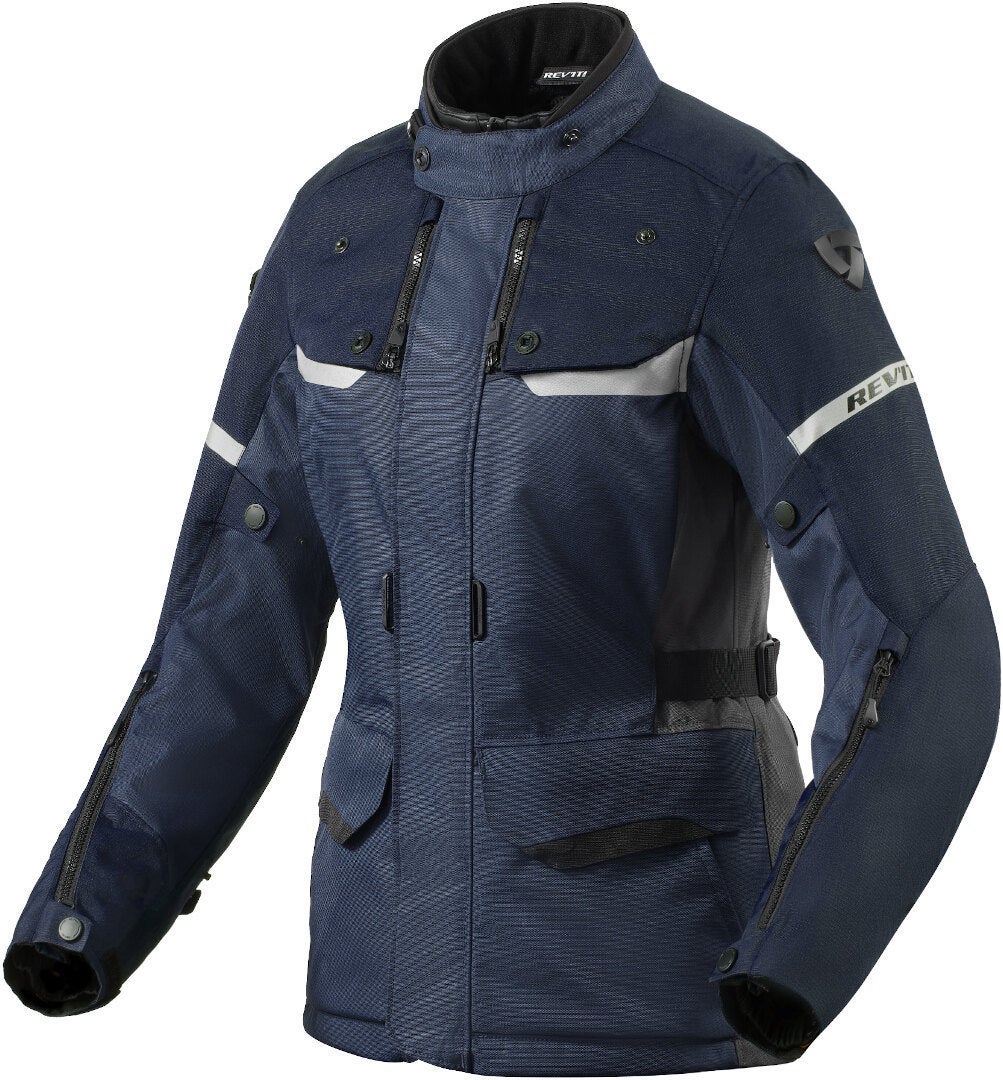 Revit Outback 4 H2O Damer Motorcykel Textiljacka Mörkblå 46 Figur 1