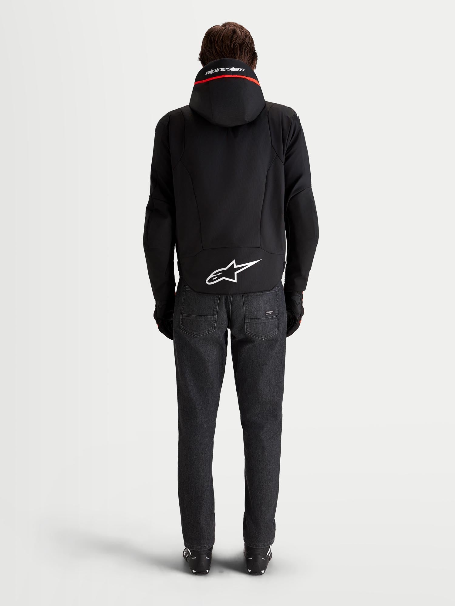 Alpinestars Zaca V2 Giacca tessile da motocicletta impermeabile nero/rosso L Figura 8