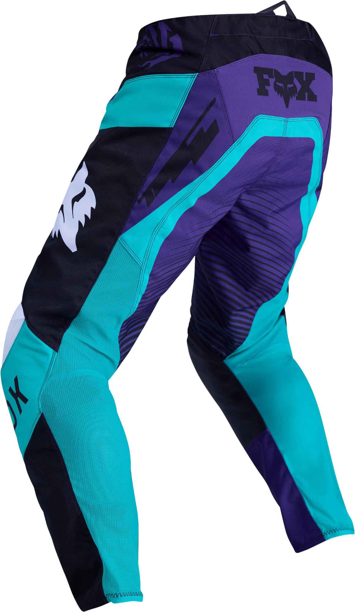 FOX 180 Collect Motocross Pants white/turquoise/black 28 Figure 2