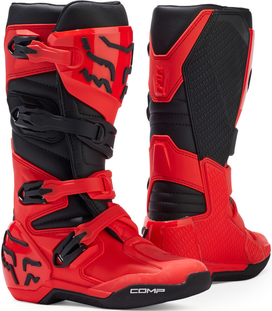 FOX Comp 2023 Stivali da motocross giovanile rosso/nero 7 Figura 1