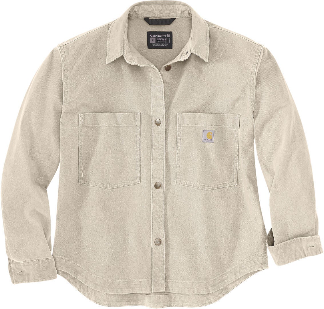 Carhartt Rugged Flex Loose Fit Heavyweight Duck Camicia da donna Crema M Figura 1