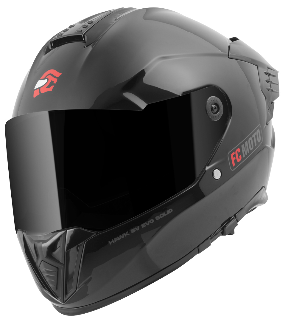 FC-Moto Hawk EVO Solid 頭盔 黑色 M 图1