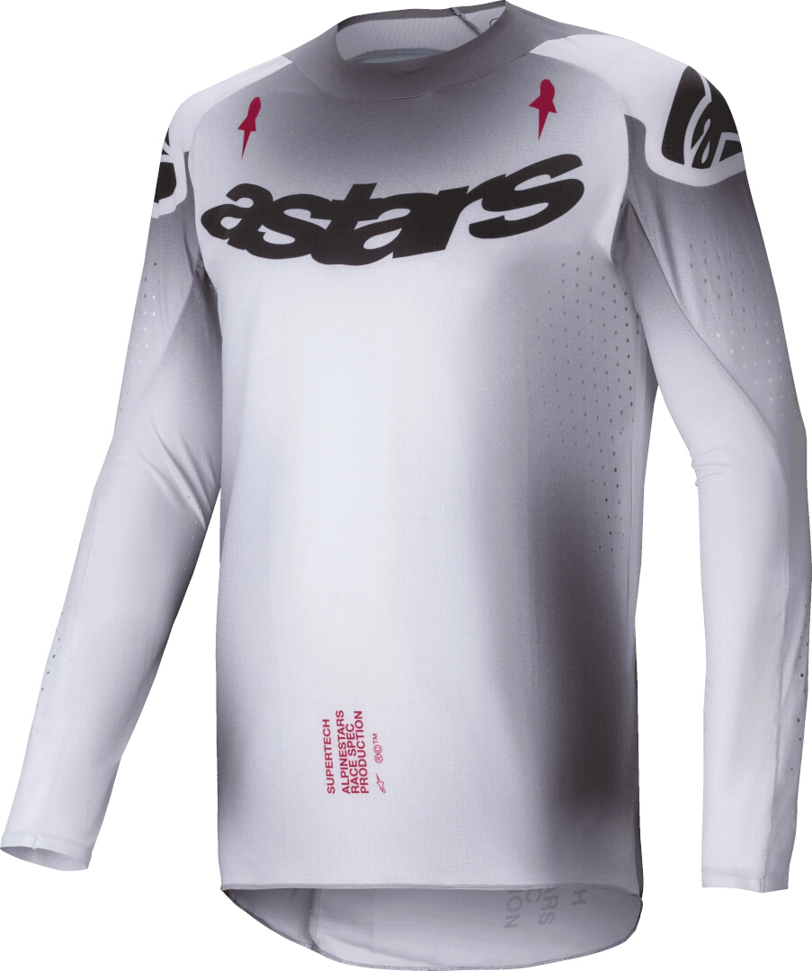 Alpinestars Supertech Maker Camisa de motocross prata/preto L Figura 1