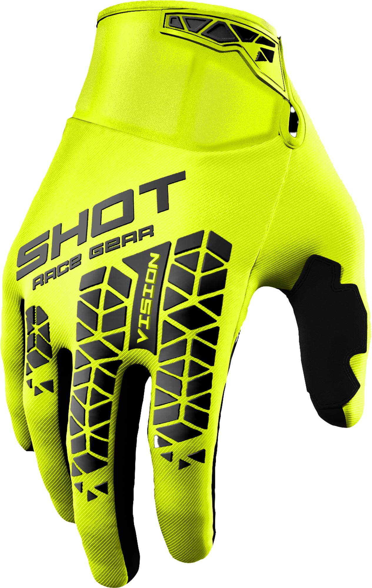 Shot Vision Tech Mănuși de motocross galben 8 Figura 1