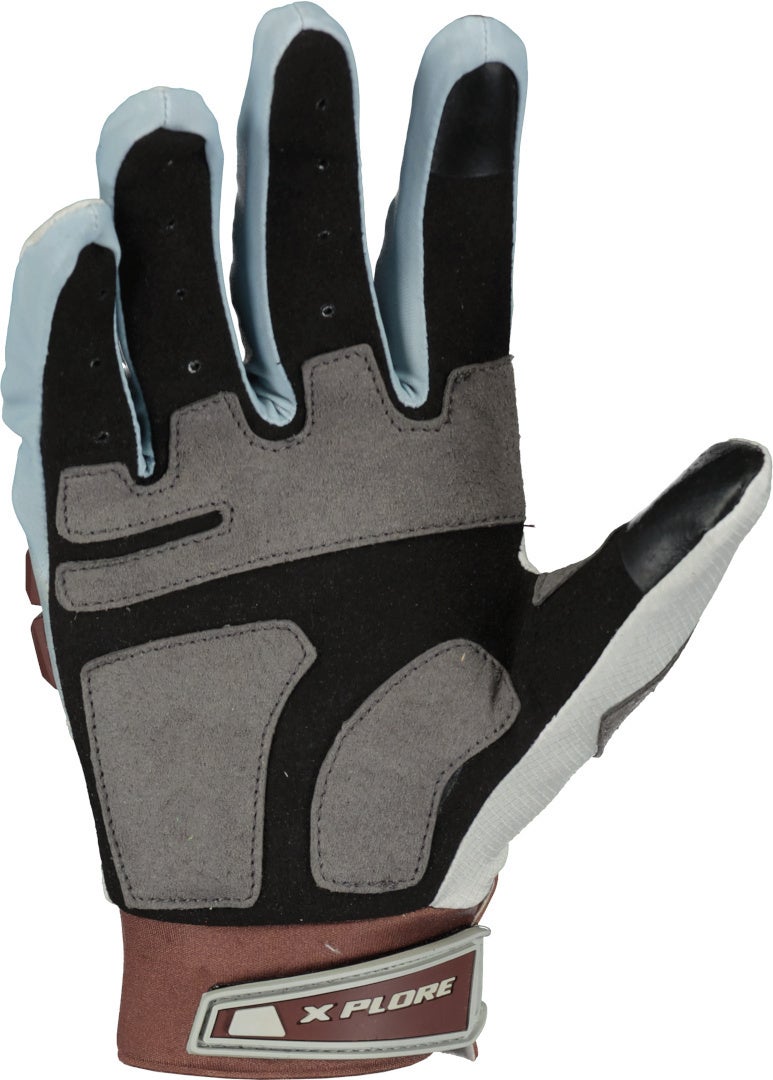 Scott X-Plore Pro Luvas de Motocross Cinza/Marrom 2XL Figura 2