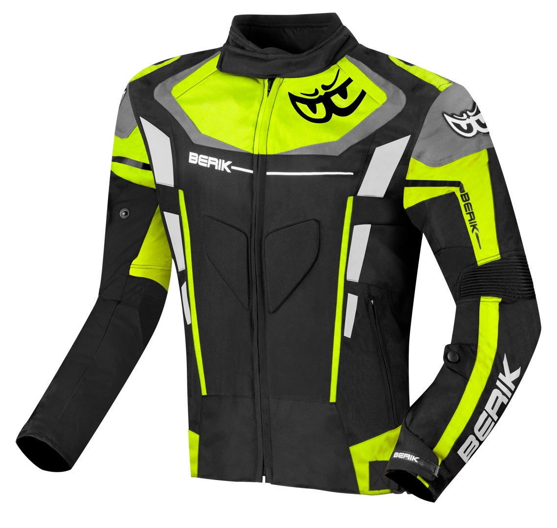 Berik Torino Evo waterproof Motorcycle Textile Jacket black/yellow 58 Figure 1