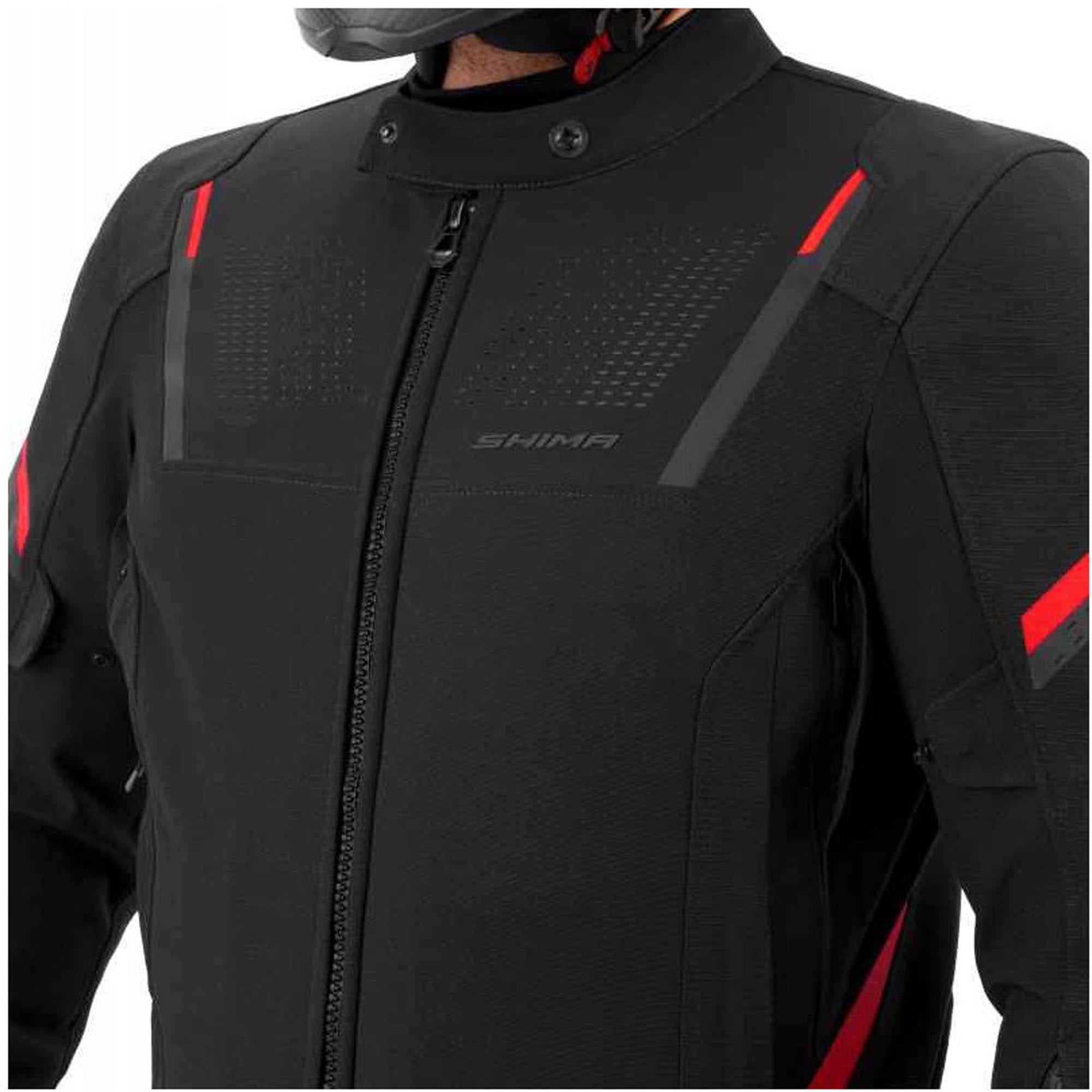 SHIMA Rush 3.0 Motorcykeltextiljacka svart/röd M Figur 14