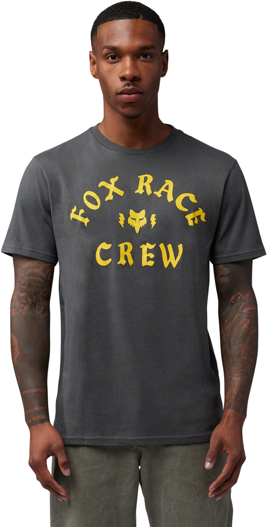 FOX Race Crew Premium Camiseta Cinza escuro M Figura 3
