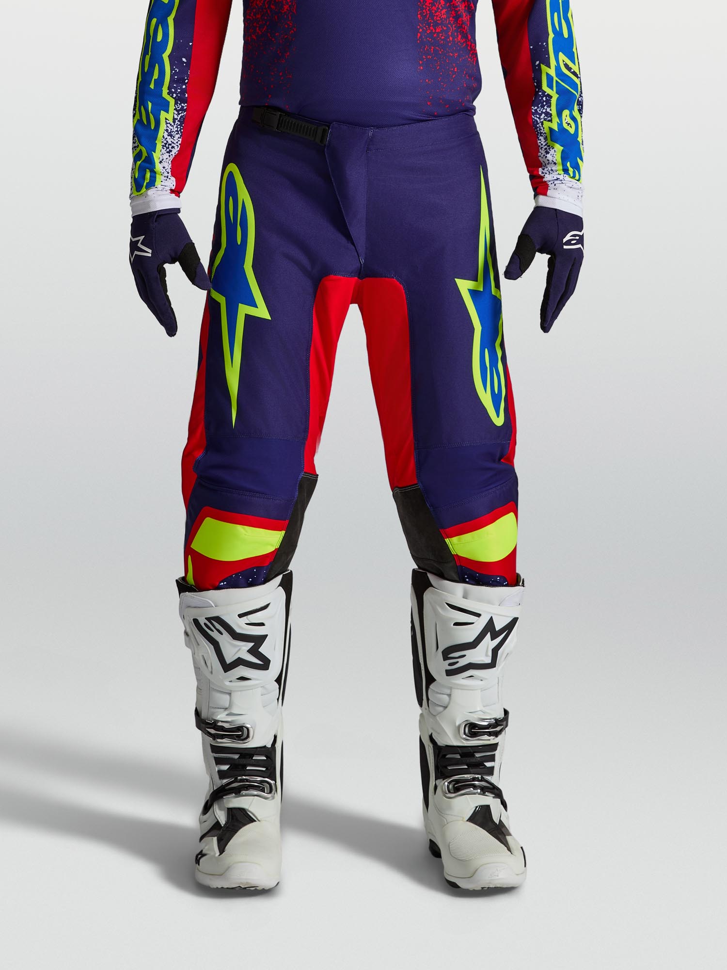 Alpinestars Fluid Drag Motocross Pants blue/red/white 44 Figure 6