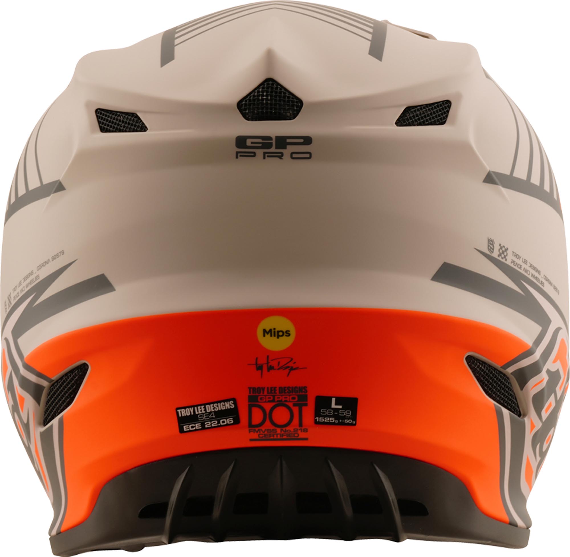 Troy Lee Designs GP Pro MIPS Segment Kask motocrossowy Taupe S (55/56) Rysunek 4