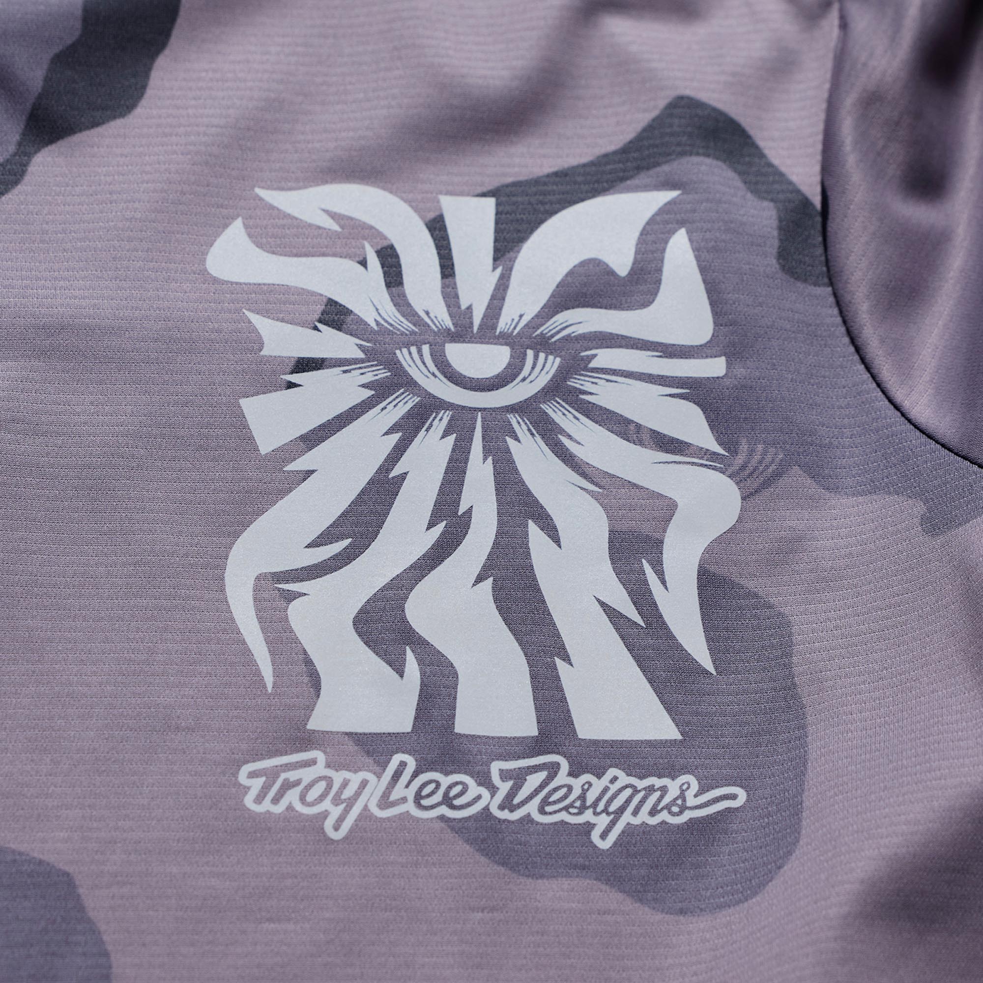 Side view of Troy Lee Designs Skyline Pro Flow Camo Bicycle Jersey