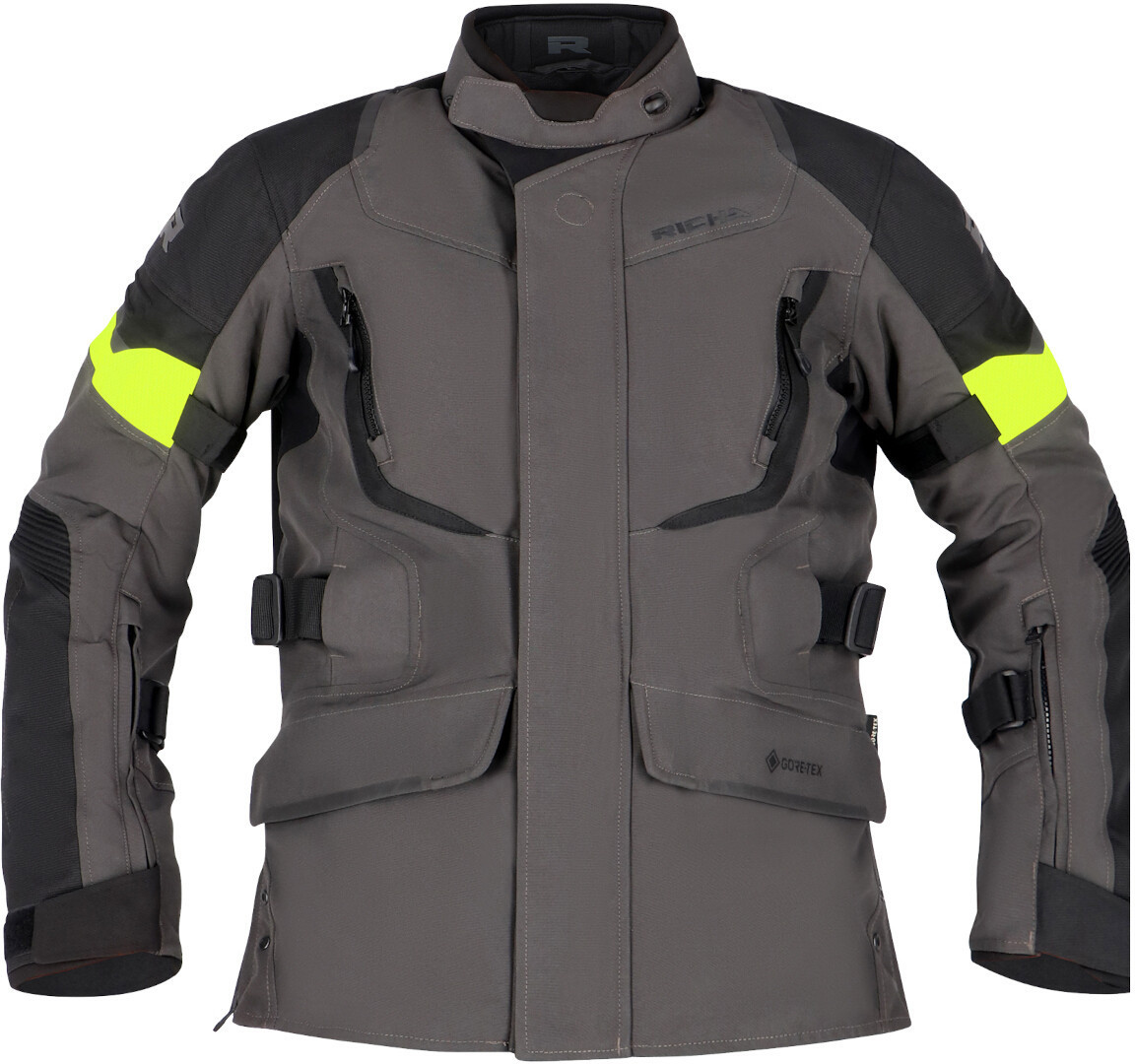 Richa Cyclone 2 Gore-Tex Jachetă textilă impermeabilă pentru motociclete gri închis/negru/galben L Figura 2
