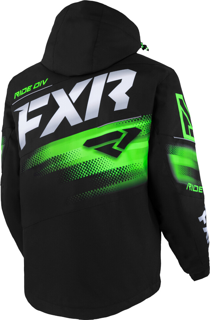 FXR Boost FX 2-in-1 2023 Snowmobile Jacket black/green XXL Figure 2