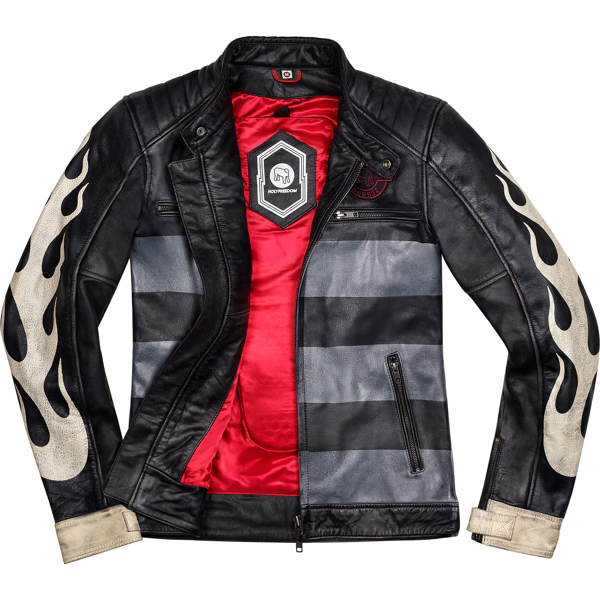 HolyFreedom Zero Inferno Special Edition Motorcycle Leather Jacket L Figure 1