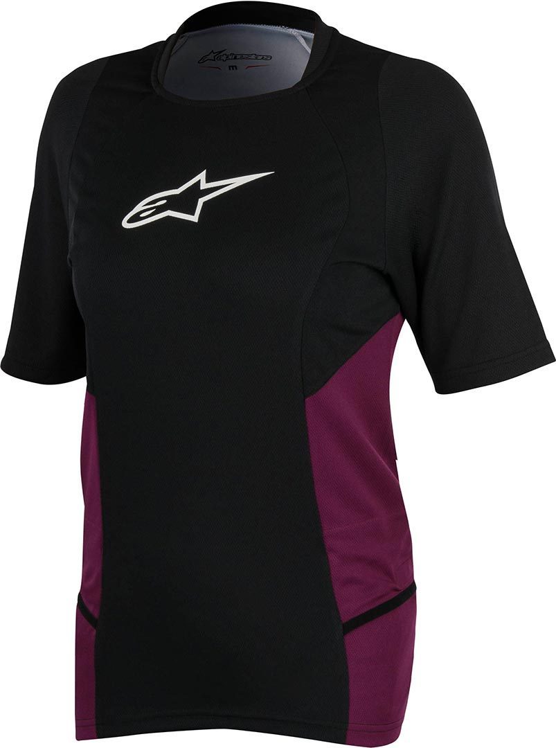 Alpinestars Stella Drop 2 SS Senhoras da bicicleta Jersey preto/roxo XL Figura 1