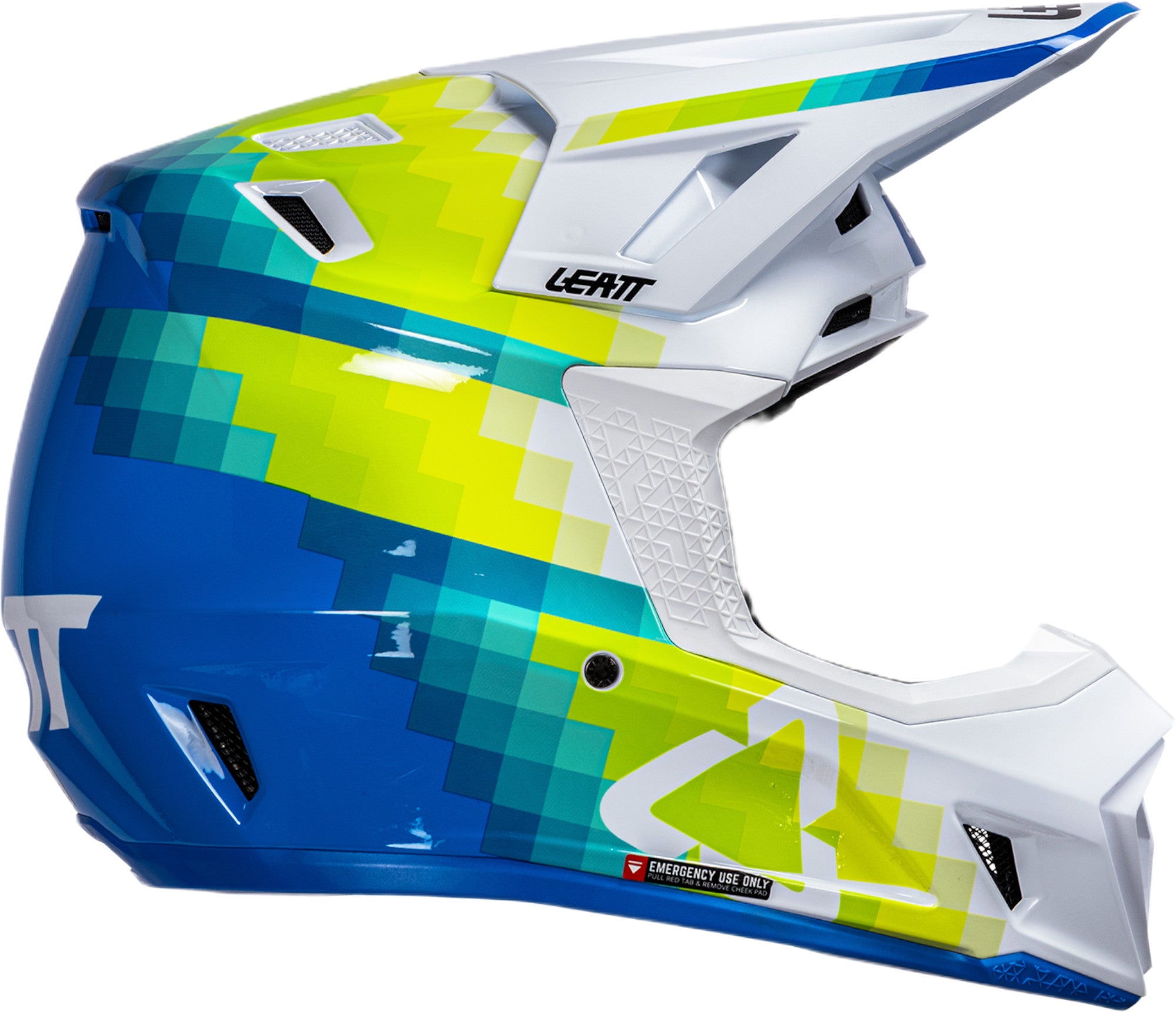 Leatt 7.5 V26 Casco da motocross con occhiali bianco/blu/giallo M (57/58) Figura 2